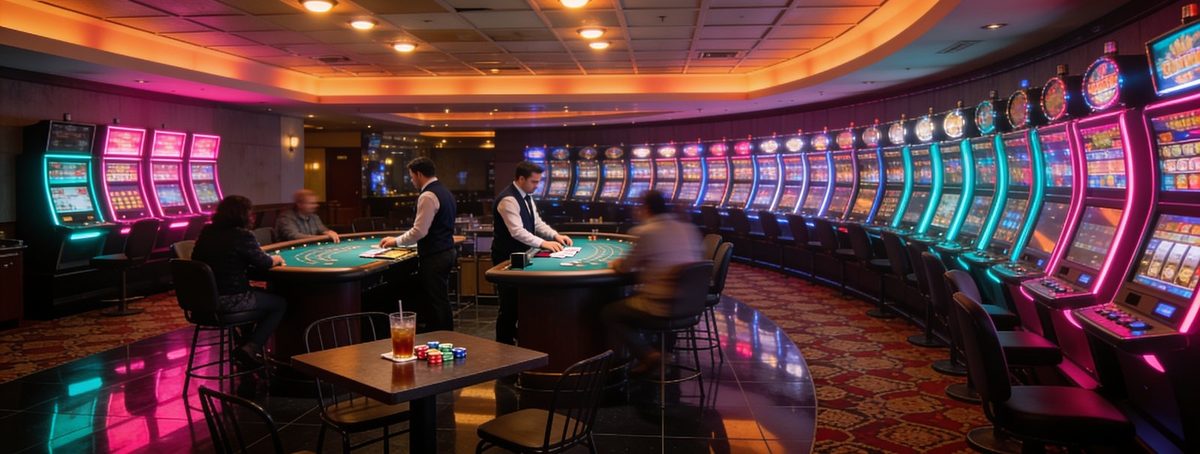 Máquinas de azar del casino — funcionan las 24 horas